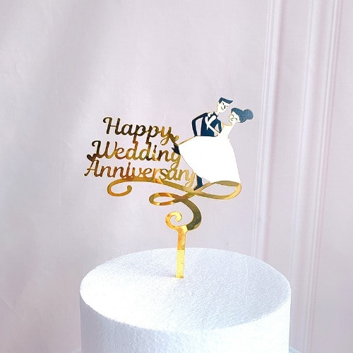 Happy Wedding Anniversary Topper (f)