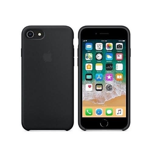 Silicone Back Cover For iPhone 6- 6s - Black