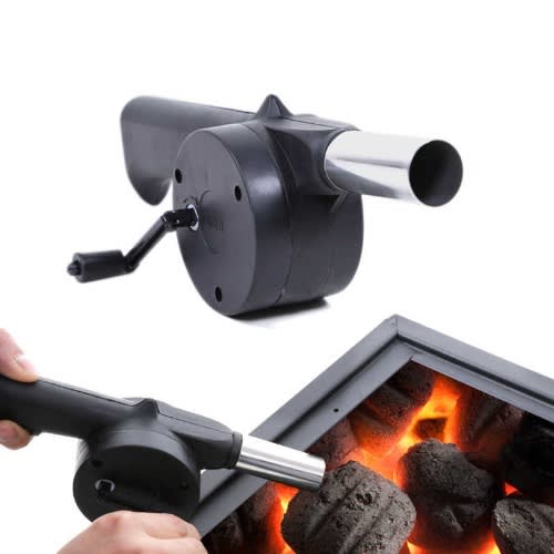 Mini Barbecue Fan Air Blower - Black
