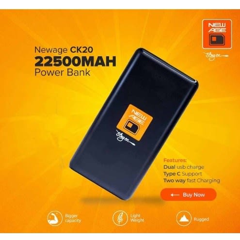 22500mAh Power Bank Dual Output & Digital Display
