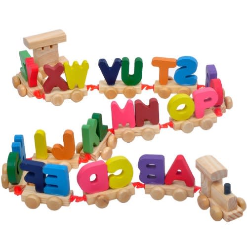 Alphabet Wooden Educational Train Toy