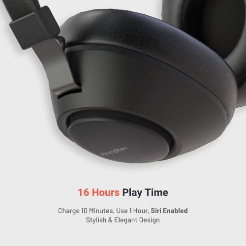 Soundtec Deep Sound Wireless Over-ear Headphone - Black
