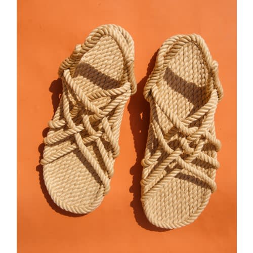 Unisex Cane Rope Sandal