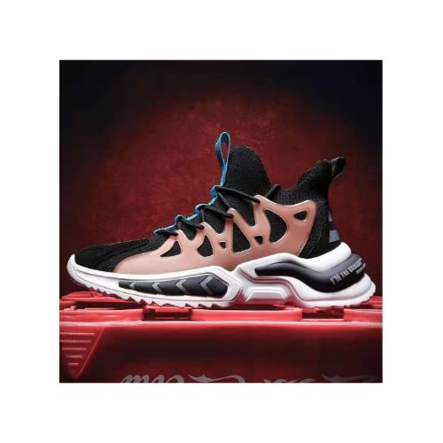 Men Laced Up Multicolored Sneakers