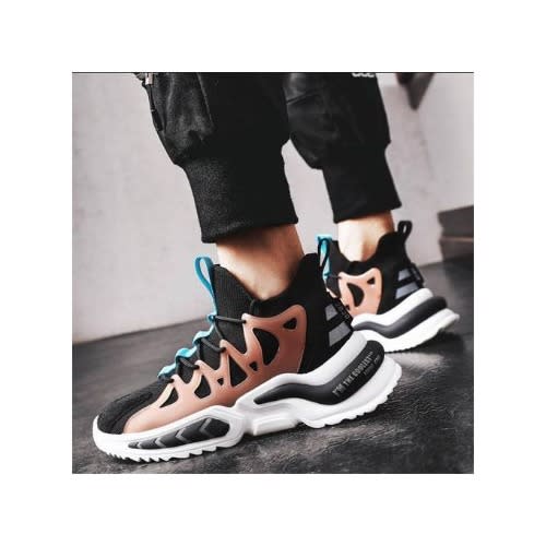 Men Laced Up Multicolored Sneakers