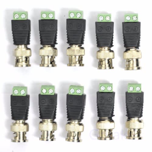 10Pcs CCTV BNC Video Balun