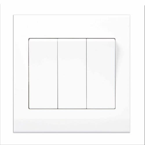 White 3 Gang Switch ( 5pcs Per Pack )