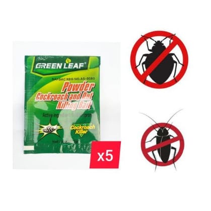 Rat Poison Kill And Dry + Cockroach & Ant Killing Bait Powder - 5 Pcs Each