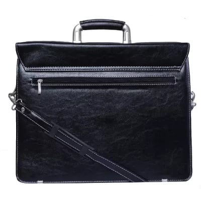 Leather Briefcase - Black