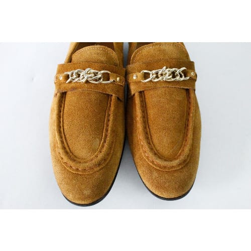 Men's Lex Tan Chain Italian Loafers