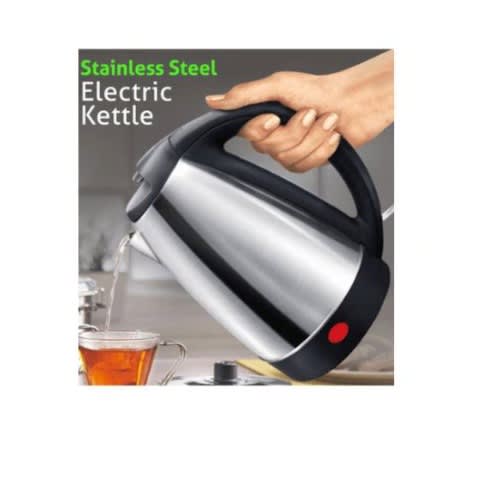 Stainless Steel Electric Kettle - 1.8L - 1500W - Silver/black