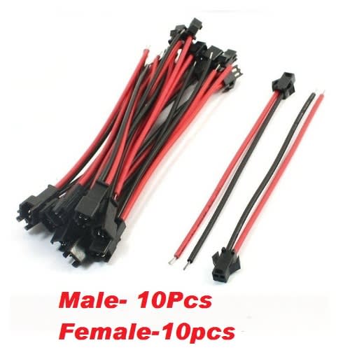 Sm Male Female Terminal Wire 2p Connector -10 pairs