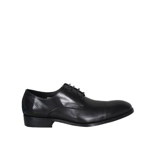 Stylishly Crafted Men's Lace Up Office Shoe - black - Msh-4721