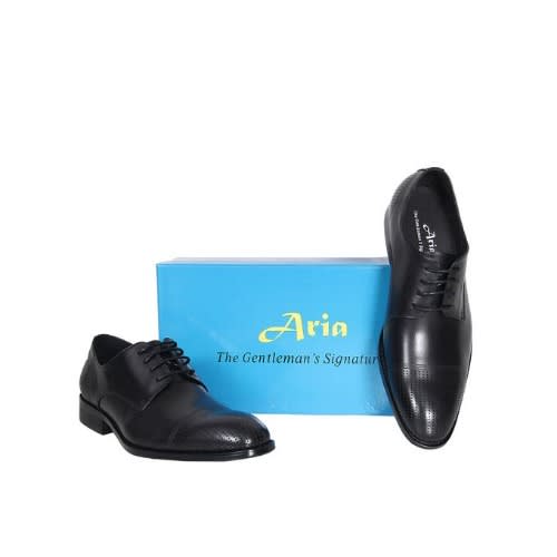 Stylishly Crafted Men's Lace Up Office Shoe - black - Msh-4721