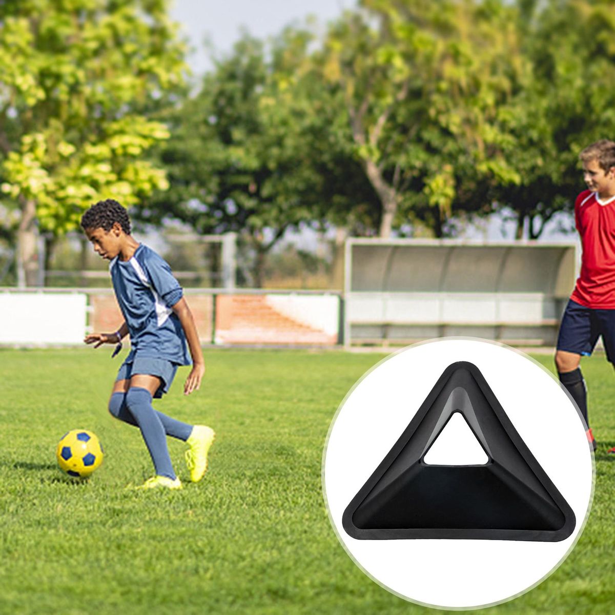 2 Pcs Soccer Markers Reusable Soccer Training Signs Black