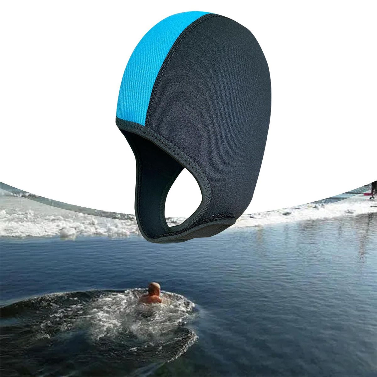 2Pieces Neoprene Dive Hood Stretchy Thermal Surfing