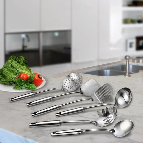 Stainless Steel Cooking Utensil Set - 6 Pcs