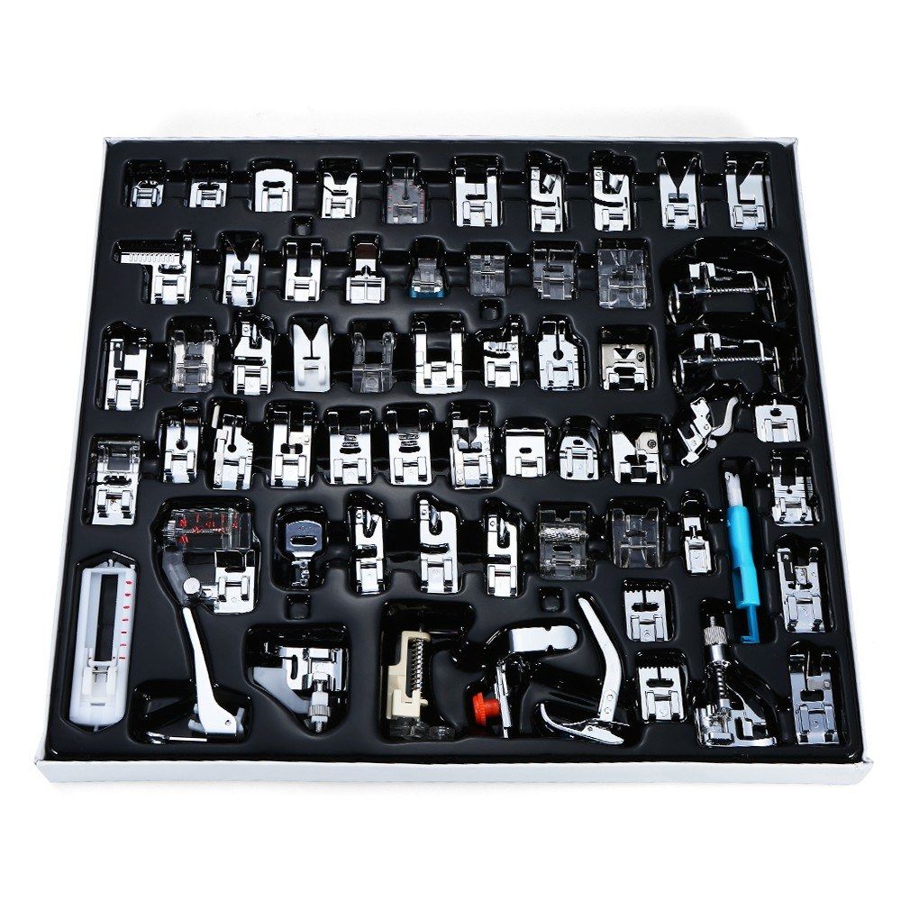 62pcs Professional Domestic Sewing Machine Presser Foot Set