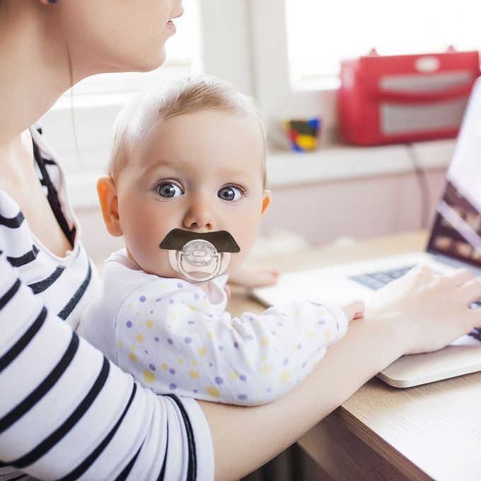 Baby Funny Mustache Pacifier BPA Free Silicone Infant-C