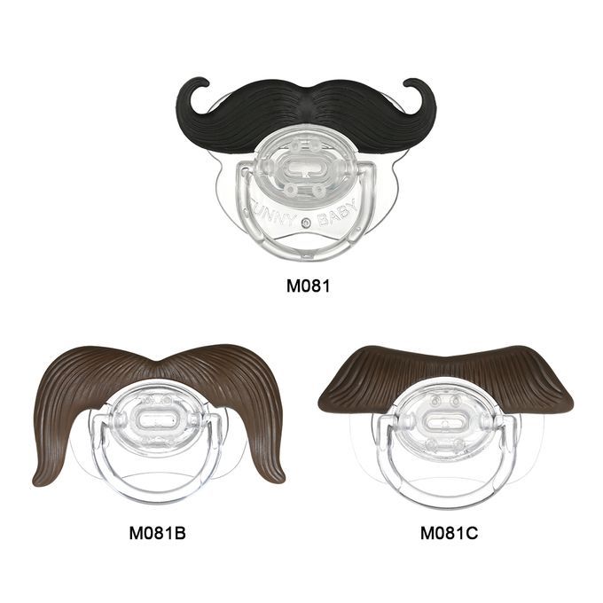 Baby Funny Mustache Pacifier BPA Free Silicone Infant-C