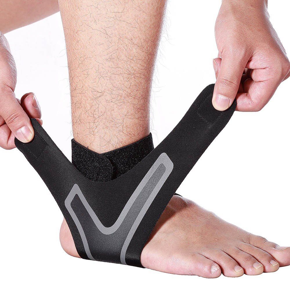 Ankle Support S Adjustable Elastic Compression Ankle  Sleeve Socks For Arthritis Sprain Running Basketball Foot Bandage-1Pcs Left