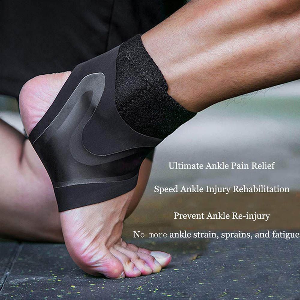 Ankle Support S Adjustable Elastic Compression Ankle  Sleeve Socks For Arthritis Sprain Running Basketball Foot Bandage-1Pcs Left
