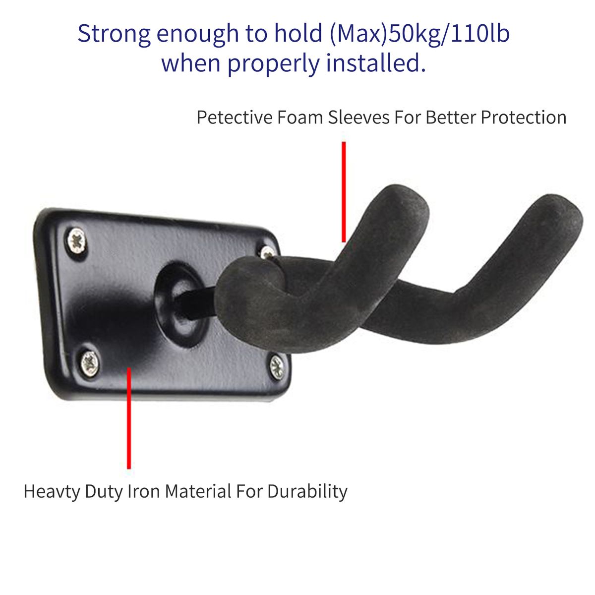 2pcs Skateboard Wall Mount Hook Skateboard Display Wall