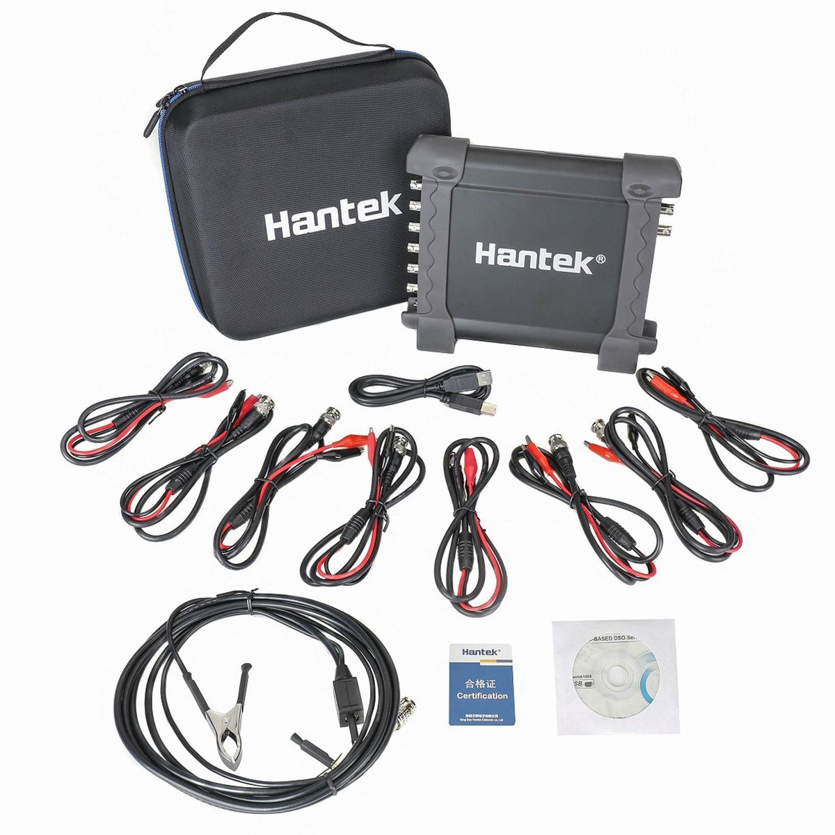 Hantek 1008C 8 Channels Automotive Diagnosis Equipment Car Diagnostic Oscilloscope Automobile Diagnostic Programmable Signal Generator Automobile Special Oscilloscope 8CH 2.4MSa/s 100kHz