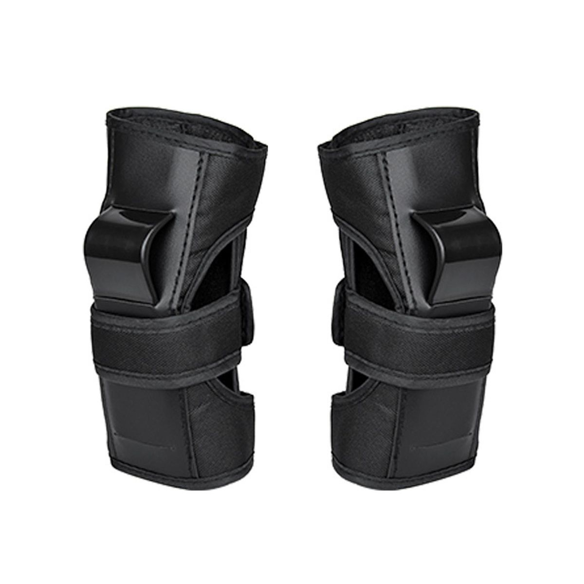 1 Pair Longboard Bracers Wrist Guards Support Palm Pads Black