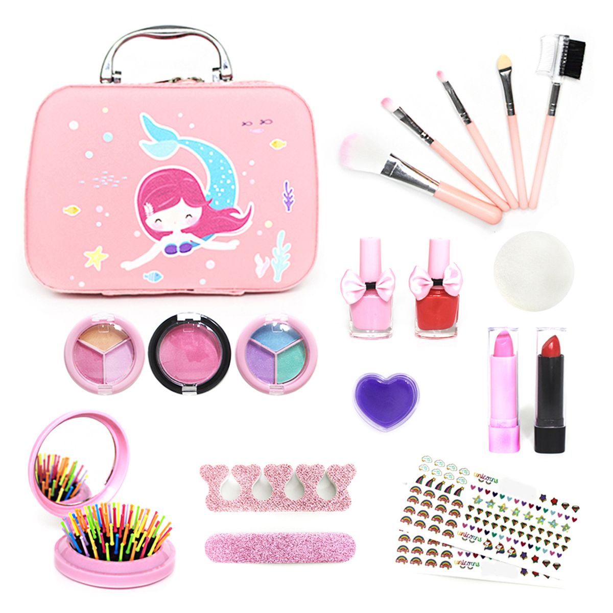 Pretend Play Cosmetics Set Beauty Makeup Kit Children Girls