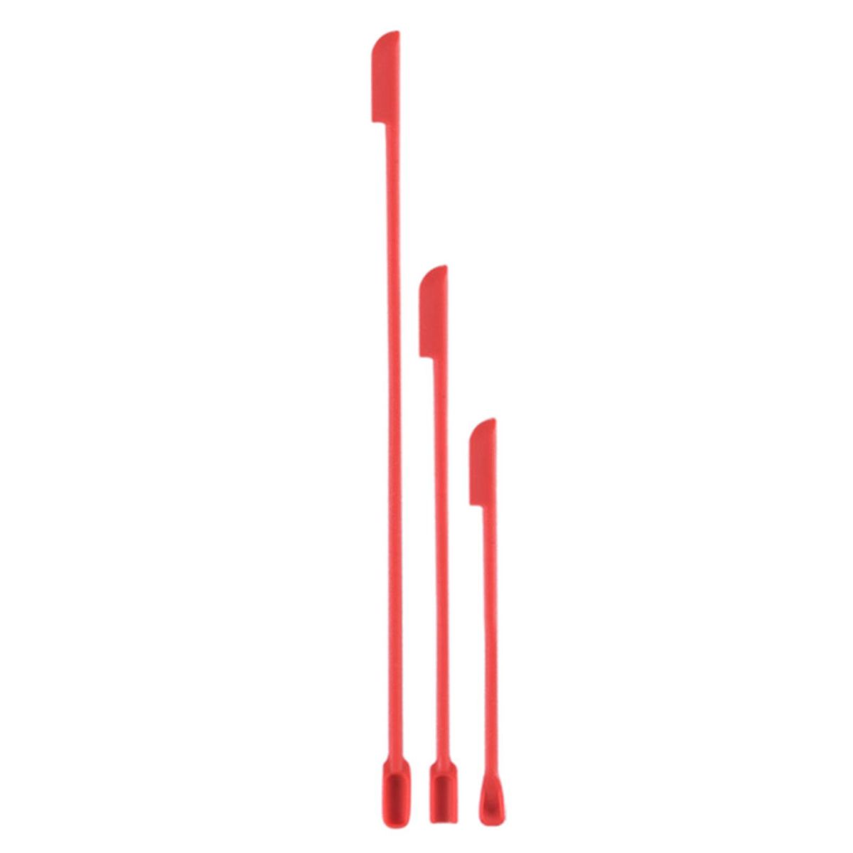 3PcsSet Cosmetic Scraper Reusable Deep Bottle Scraper Red