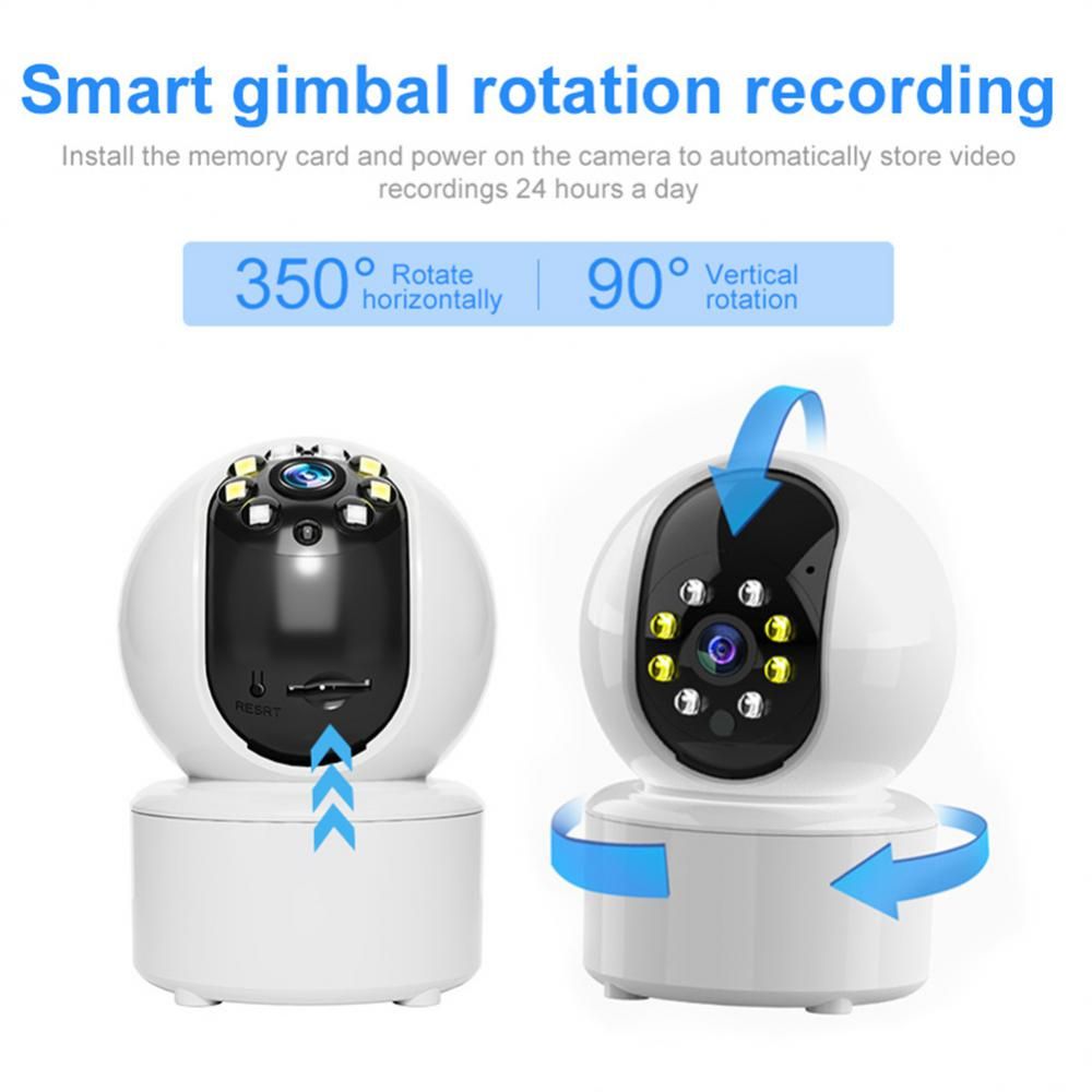 Dual Light Source Wifi Wireless Camera Baby Monitor Home Remote Mobile Phone Mini Wifi Ip Camera P2P  Night Vision Cctv Camera