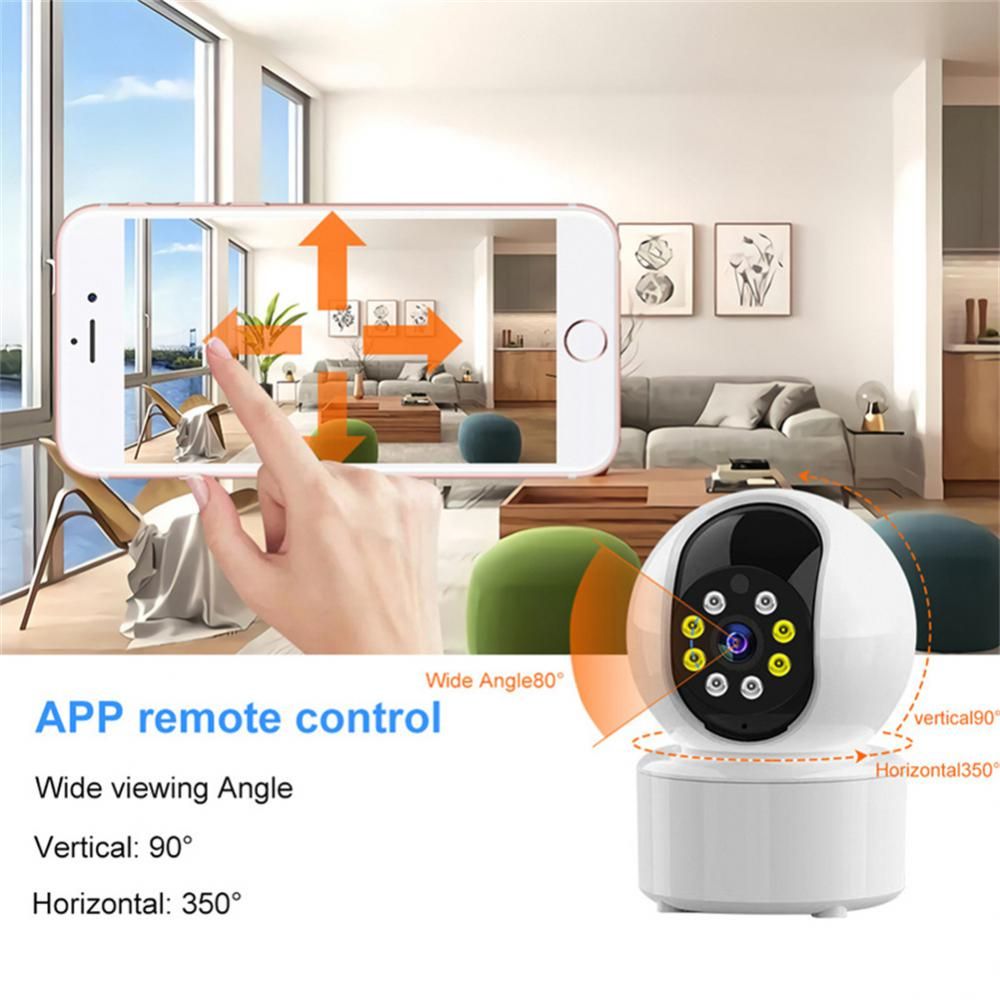 Dual Light Source Wifi Wireless Camera Baby Monitor Home Remote Mobile Phone Mini Wifi Ip Camera P2P  Night Vision Cctv Camera