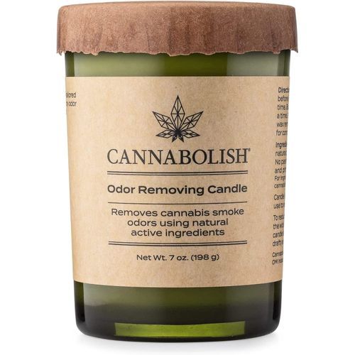 Cannabolish Smoke Odor Eliminating Candle, 7 Oz, Natural