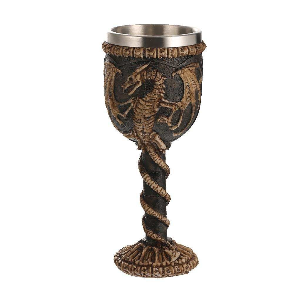 Steel Dragon Glassware Halloween Skull Goblet Favor