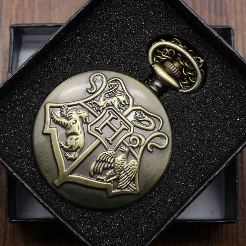 Metal Steam Punk Quartz Pocket Watch Men's Clock Gift