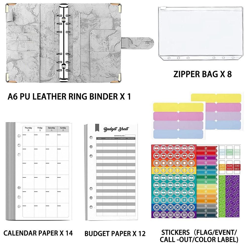 Budget Binder Money Saving Wallet for Cash Stuffing Money