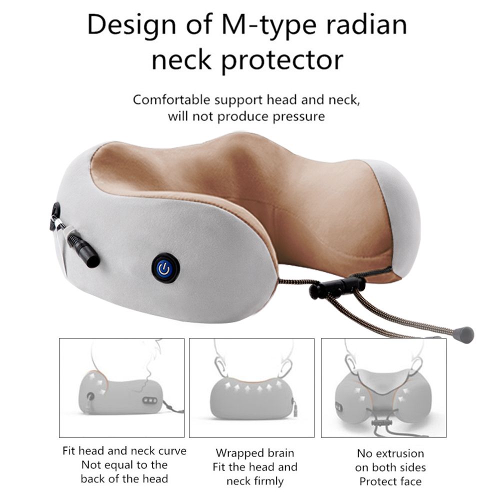 U-shaped Massage Pillow Electric Neck Massager 15min Timing