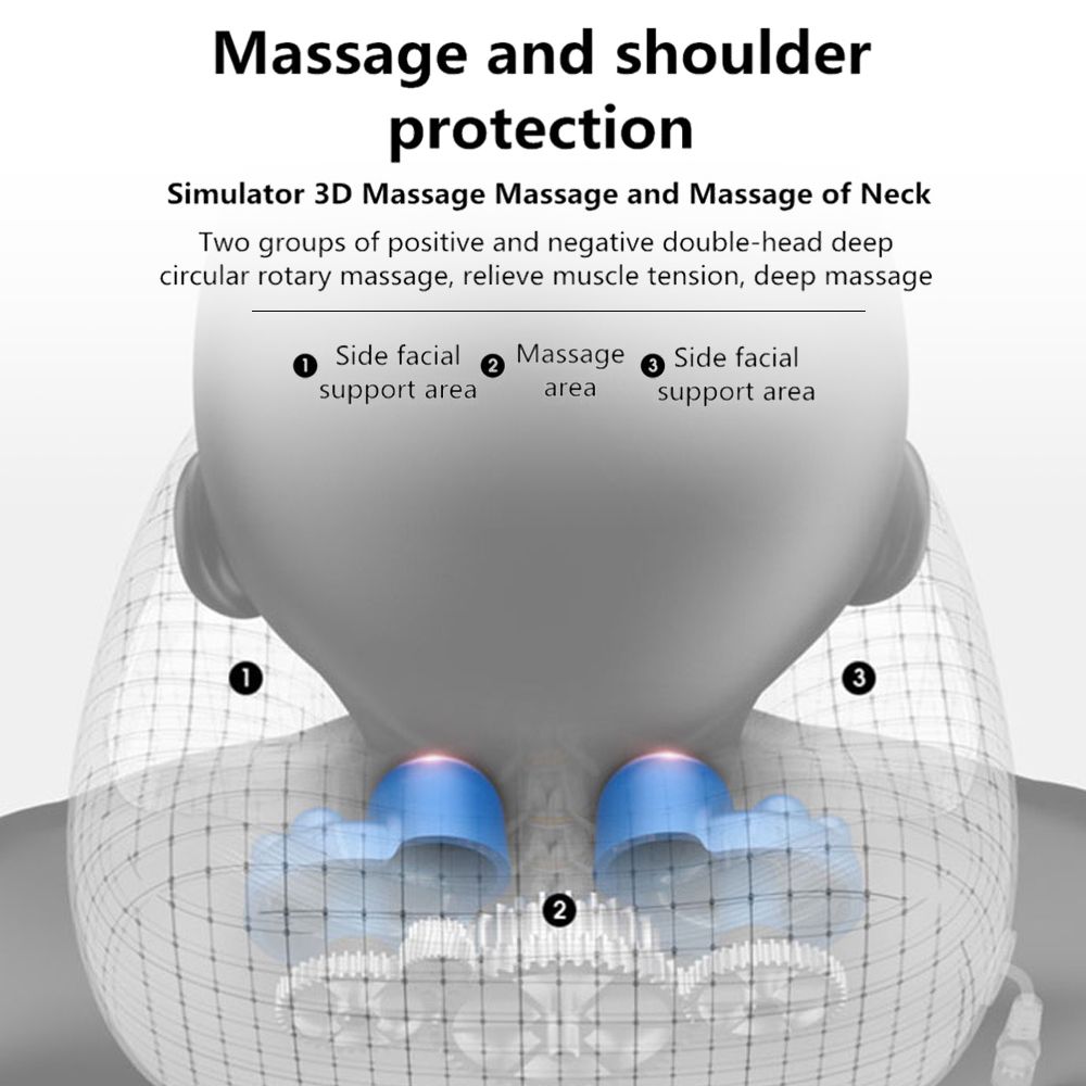U-shaped Massage Pillow Electric Neck Massager 15min Timing