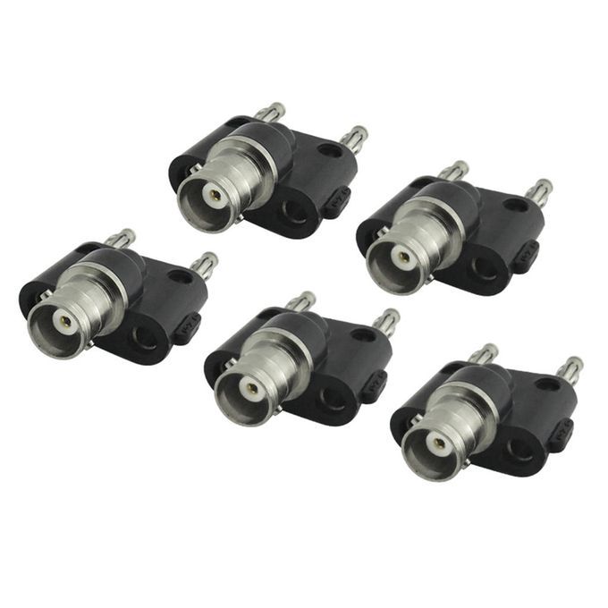 BNC Female To Two Dual Banana Binding Male   Connector Adapter
