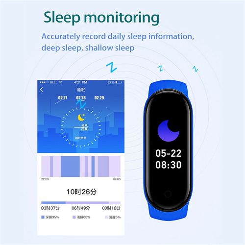 Smart Watch Blue Eyes Bracelet Set