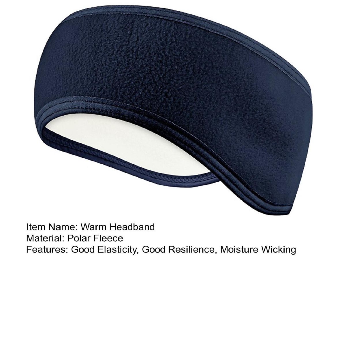 Warm Headband Thermal Sport Ear Warmers Headband Dark Blue