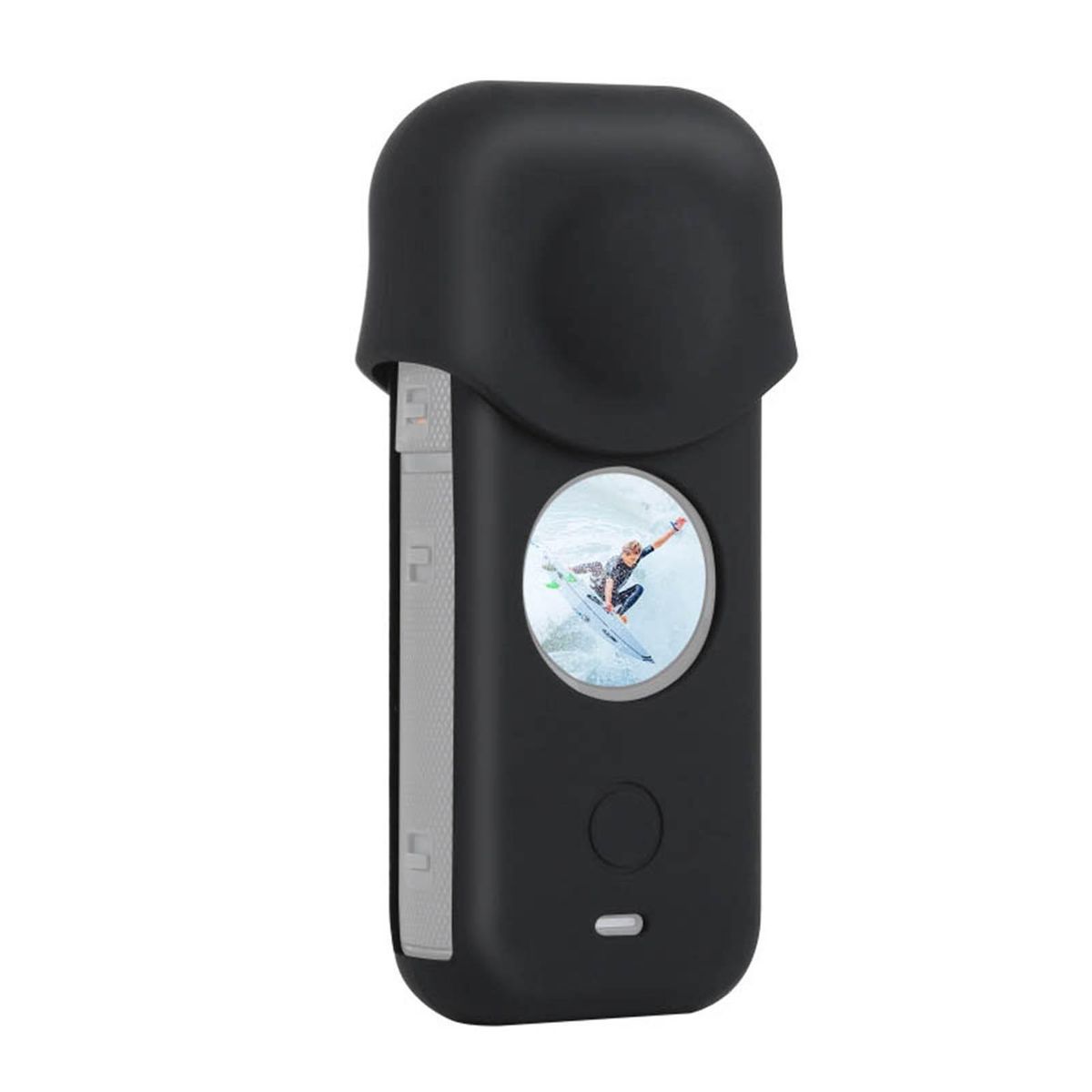 PULUZ Full Body Dustproof Silicone Protective Case with Lens Cover Replacement for Insta360 ONE X2 Panoramic Camera