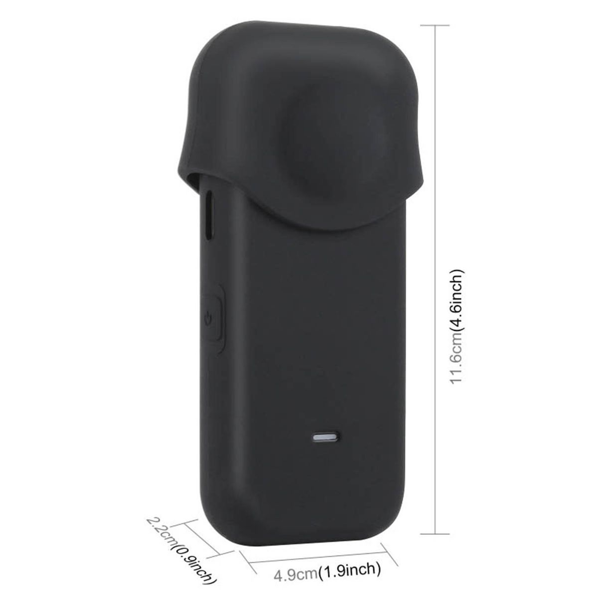 PULUZ Full Body Dustproof Silicone Protective Case with Lens Cover Replacement for Insta360 ONE X2 Panoramic Camera