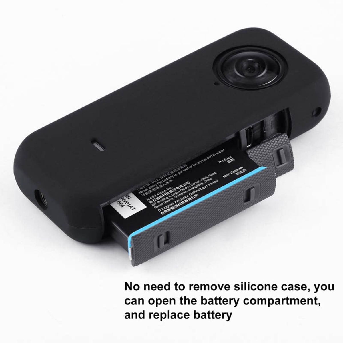 PULUZ Full Body Dustproof Silicone Protective Case with Lens Cover Replacement for Insta360 ONE X2 Panoramic Camera