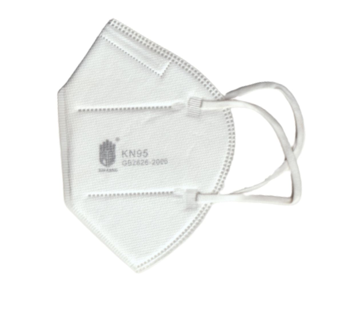 KN95 FLAT FOLD RESPIRATOR / MASK (DISPOSABLE) - 5PCS