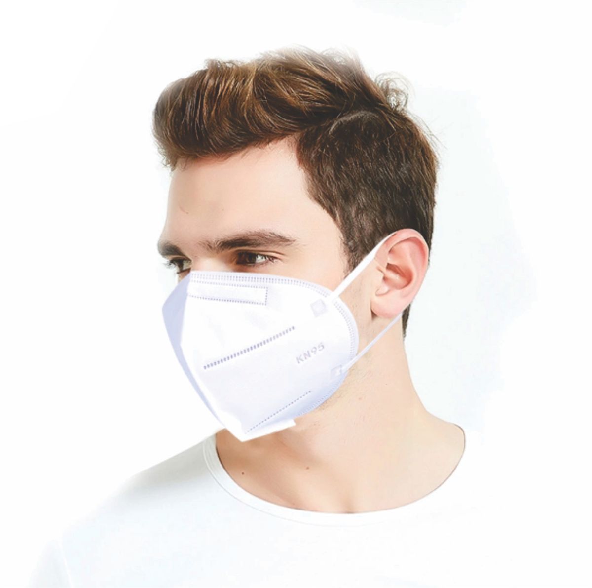 KN95 FLAT FOLD RESPIRATOR / MASK (DISPOSABLE) - 5PCS