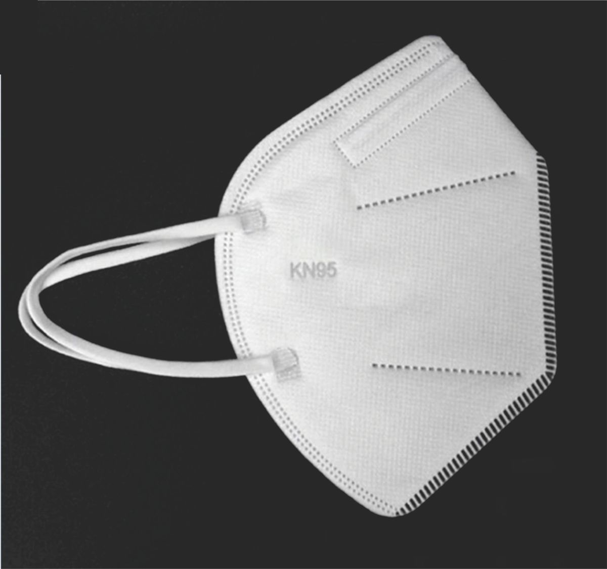KN95 FLAT FOLD RESPIRATOR / MASK (DISPOSABLE) - 5PCS
