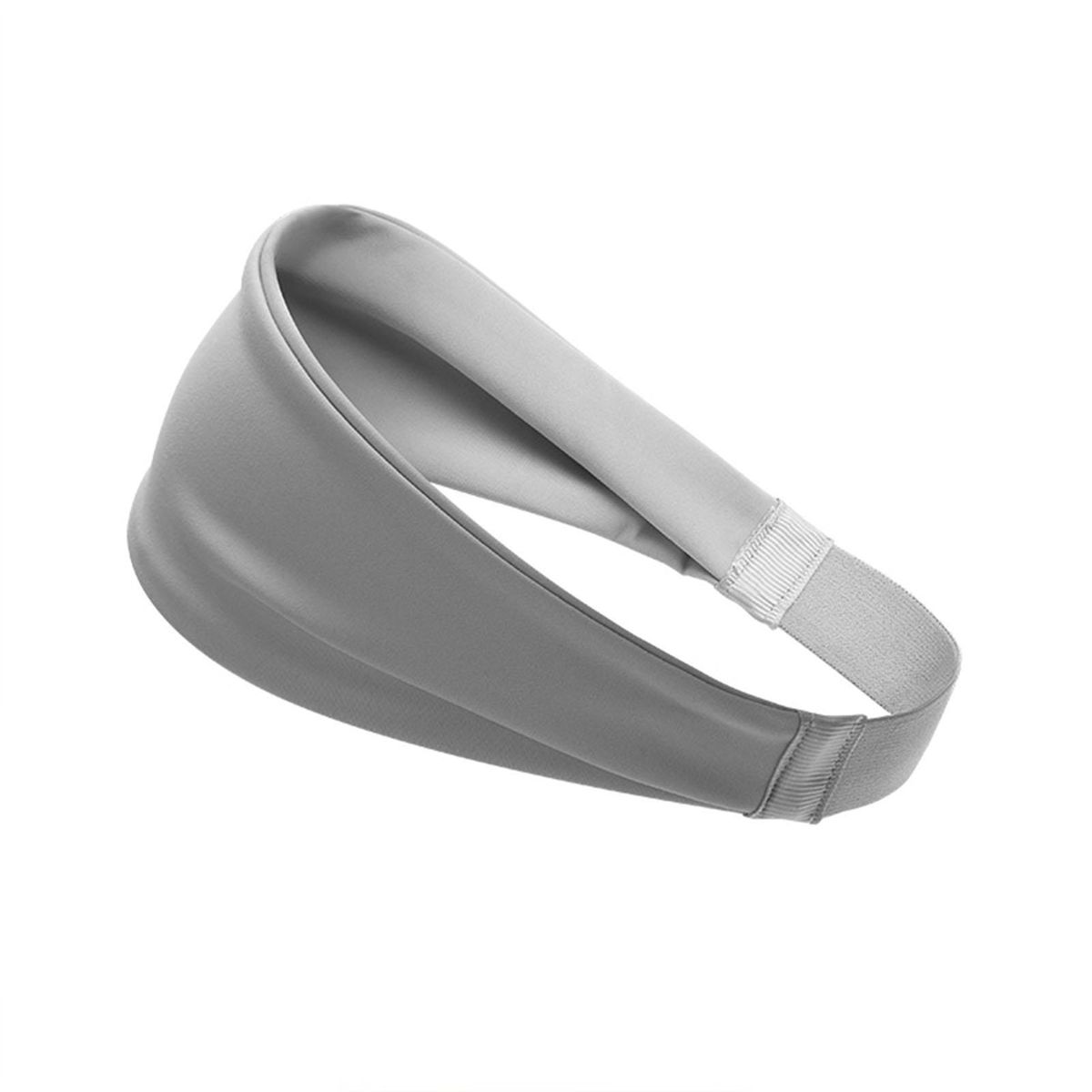 Sweat Headband Yoga Gym Wide Headband Grey