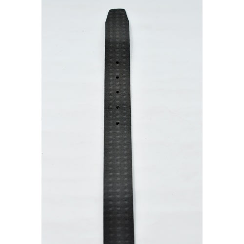 Pure Leather Men Matted Pattern Belt-Black -Size: 135/54